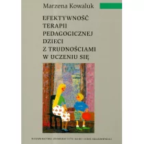 Efektywność terapii pedagogicznej dzieci z trudnościami w uczeniu się - Podręczniki dla szkół wyższych - miniaturka - grafika 1