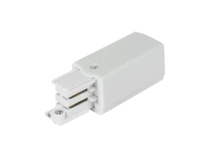 Przyłącze prądowe prawe białe do szynoprzewodu LUMICANTO LED LINE - Inne akcesoria elektryczne - miniaturka - grafika 1