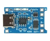 Ładowarki i akumulatory - MODUŁ ŁADOWANIA AKUMULATORÓW LI-ION CHAR-4056-18650/USB-C - miniaturka - grafika 1