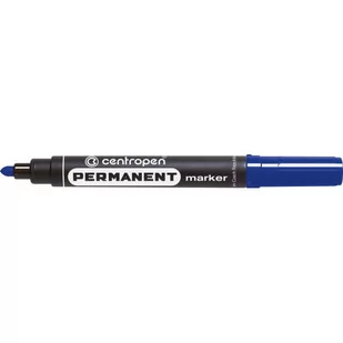 Centropen Marker permanentny 8566 okrągła końcówka niebieski - Markery permanentne - miniaturka - grafika 1