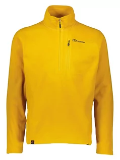 Bluzy męskie - Berghaus Bluza polarowa "Prism Micro" w kolorze żółtym - grafika 1