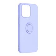 Etui i futerały do telefonów - Forcell Futerał Silicone Ring Do Iphone 13 Pro Fioletowy - miniaturka - grafika 1