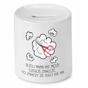 SKARBONKA DLA MAMY MATKI ZNACZY ŻE TEGO NIE MA z Nadrukiem ze Zdjęciem + Opakowanie na prezent (wzór 02) - Skarbonki - miniaturka - grafika 1