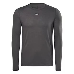 Reebok Męska koszulka z długim rękawem, niebieska, XS, NIEBIESKI, XS - Koszulki męskie - miniaturka - grafika 1