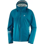 Kurtki damskie - Salomon damska kurtka sportowa Lightning WP, mieszanka syntetyczna, głęboka laguna, duża - miniaturka - grafika 1