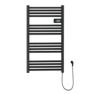 Grzejniki łazienkowe - GRZEJNIK ELEKTRYCZNY DO ŁAZIENKI CZARNY 500W KALORYFER PROGRAMATOR 3TRYBY - miniaturka - grafika 1