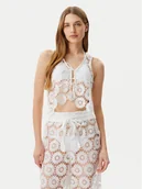 Koszulki i topy damskie - Seafolly Top Secret Garden 55381-TO Biały Regular Fit - miniaturka - grafika 1