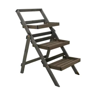 Kwietnik stojący składany 81 cm szary - Kwietniki - miniaturka - grafika 1