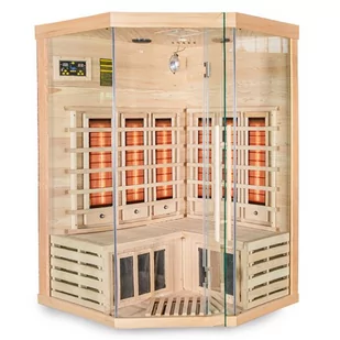 Sauna na podczerwień 3-osobowa 120x120 cm grzejniki karbonowe Alta6 Infrared - Sauny - miniaturka - grafika 1