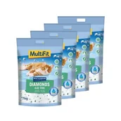 Żwirek dla kotów - MultiFit Diamonds Aloe Vera Żwirek silikatowy 4x15 l - miniaturka - grafika 1
