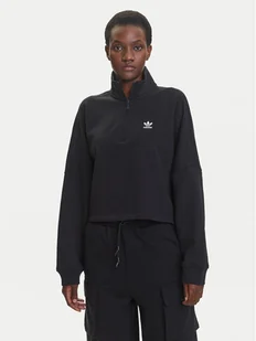 adidas Bluza Essentials French Terry IW5726 Czarny Oversize - Bluzy damskie - miniaturka - grafika 1