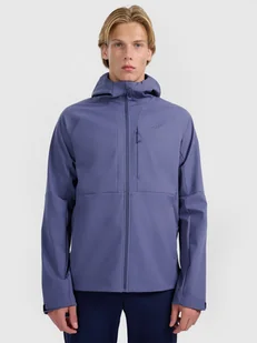 4F Kurtka softshell wiatroodporna membrana 10000 męska - granatowa 3XL - Kurtki i kamizelki sportowe męskie - miniaturka - grafika 1