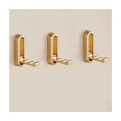 Zawiasy, okucia i inne akcesoria - Zestaw 3 dekoracyjnych haczyków ściennych, haczyków teleskopowych, składanych haczyków niewidocznych - miniaturka - grafika 1