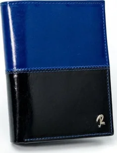 Rovicky Dwukolorowy portfel męski ze skóry naturalnej, bez zapięcia Rovicky - Portfele - miniaturka - grafika 1