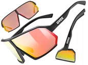 Okulary przeciwsłoneczne - Okulary przeciwsłoneczne Uvex Sportstyle 237 CV - black matt/mirror red - miniaturka - grafika 1