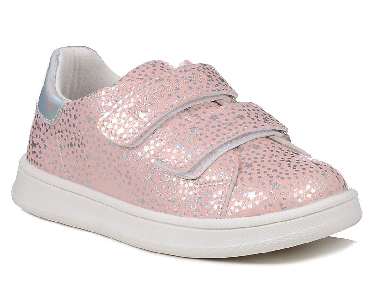 Buty dziecięce Wojtyłko 25383 sportowe różowe dziewczęce na rzepy -28