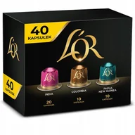 Kawa w kapsułkach i saszetkach - Kapsułki do Nespresso Jacobs Papua New Guinea Colombia India 40 szt. - miniaturka - grafika 1
