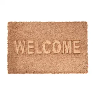 H&S Decoration Wycieraczka kokosowa Welcome 60 cm - Wycieraczki - miniaturka - grafika 1