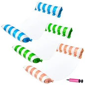 Zabawki do kąpieli - Nadmuchiwany hamak, wielofunkcyjny basen 4 w 1 (hamak, drifter, deck chair, saddle) przenośny hamak dla dorosłych i dzieci (14+) 3 sztuki (niebieski, pomarańczowy, zielony) - miniaturka - grafika 1