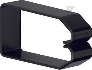 Hager polo Klamra do przewodów 80x40mm czarna B800403 50szt. B800403 - Kanały kablowe - miniaturka - grafika 1