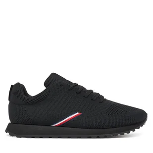 Sneakersy Tommy Hilfiger New Runner Eva Corpo Knit FM0FM05648 Czarny - Sneakersy męskie - miniaturka - grafika 1
