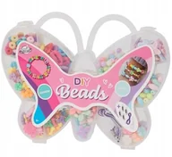 Prace ręczne dla dzieci - Koraliki do robienia bransoletek biżuterii Zestaw Koralików Motyl - miniaturka - grafika 1