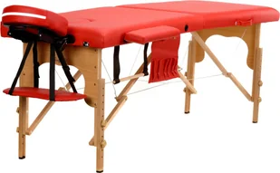 BODYFIT Łóżko do masażu 2 segmentowe BODYFIT, czerwone, 60x216 cm - Łóżka - miniaturka - grafika 1