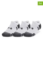 Skarpetki męskie - Under Armour Skarpety sportowe (3 pary) "Performance Tech" w kolorze biało-antracytowym - miniaturka - grafika 1