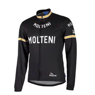 Bluzy na rower - ROGELLI BIKE MOLTENI 001.217 - męska bluza rowerowa, czarna - miniaturka - grafika 1