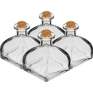 Domowy wyrób alkoholu - Zestaw buteleczek z korkami, 110 ml 4 sztuki - miniaturka - grafika 1