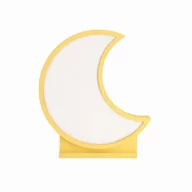 Lampy stojące - Moon lampa stołowa 12w led 3000k iq kids złoty - miniaturka - grafika 1