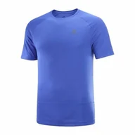 Koszulki sportowe damskie - Koszulka Salomon Cross Run Nautical Blue - miniaturka - grafika 1