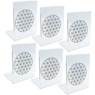 Podpórki do książek - Podpórka do książki z plexi 2mm - Kwiat Życia 6 szt. - miniaturka - grafika 1