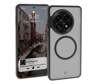 Etui i futerały do telefonów - Bizon MatteO z MagSafe do OnePlus 13 Półprzezroczyste z czarną ramką - miniaturka - grafika 1