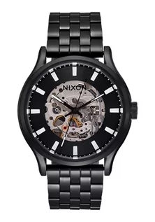 Paski - NIXON Spectra A1323 – automatyczny zegarek modowy (tarcza 40 mm, 20 mm-18 mm pasek ze stali nierdzewnej), czarny, OSFM, - grafika 1