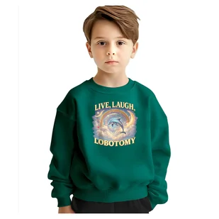 BLUZA DZIECIĘCA LIVE LAUGH LOBOTOMY 134-140 DLA CHŁOPCA DZIEWCZYNKI - Bluzy dla dziewczynek BLUZA DZIECIĘCA LIVE LAUGH LOBOTOMY 134-140 DLA CHŁOPCA DZIEWCZYNKI - Bluzy dla dziewczynek - miniaturka - grafika 1