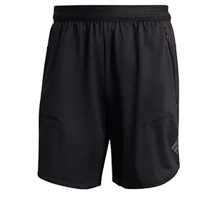 adidas Męskie szorty M D4T HR, czarne, S 7" - Spodenki damskie - miniaturka - grafika 1