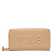 Portfele - Duży Portfel Damski TOUS Brenda 2002105445 Beżowy - miniaturka - grafika 1