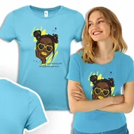 Bluzki damskie - Koszulka Bluzka TURKUS Damska SERCE KOBIETY Wz S - Inny producent - miniaturka - grafika 1