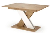 Stoły - Prostokątny nowoczesny stół dąb lancelot + biały R2-G59 - miniaturka - grafika 1