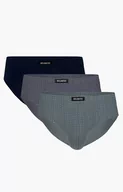 Majtki męskie - Bawełniane slipy męskie 3-pack 3MP-148, Kolor zielony, Rozmiar XL, ATLANTIC - Intymna - miniaturka - grafika 1