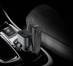 Dudao zestaw samochodowa ładowarka 2x USB 3.4A + zestaw słuchawkowy słuchawka Bluetooth czarny (R10 black) - Ładowarki do telefonów - miniaturka - grafika 11