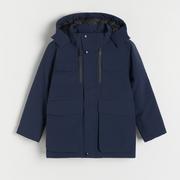 Kurtki i płaszcze dla chłopców - Reserved - Zimowa kurtka z kapturem - Granatowy - miniaturka - grafika 1