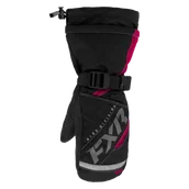 Rękawice motocyklowe - Rękawice Zimowe FXR Helix Race Mitt 23 Dziecięce Czarny/FuksjowyS - miniaturka - grafika 1