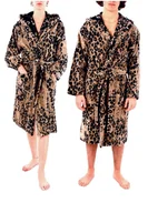 Piżamy damskie - Szlafrok unisex Roberto Cavalli Giaguaro Cappuccio-XXL - miniaturka - grafika 1