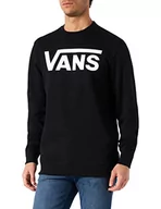 Bluzy męskie - Vans Mn Classic Crew II bluza męska, czarny (Black-fwhite Y28), S - miniaturka - grafika 1