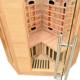 Sauna infrared narożna RF2C Natural z koloroterapią - Sauny - miniaturka - grafika 4