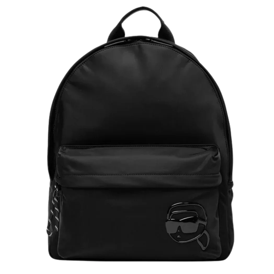 KARL LAGERFELD Czarny plecak męski Ikon Nylon