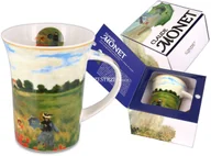 Kubki - KUBEK PORCELANOWY CARMANI - CLAUDE MONET - Pole Maków - miniaturka - grafika 1