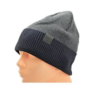Czapki damskie - Męska Czapka Zimowa ocieplana polarem - L/XL 2MORO ST-561B kolor granatowy - miniaturka - grafika 1